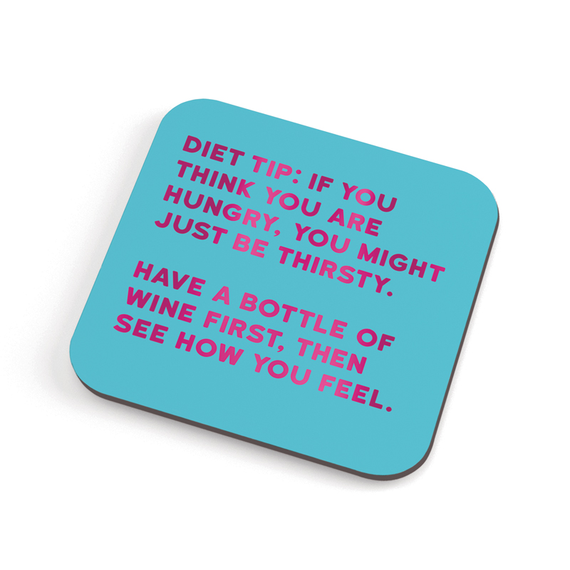 Diet Tip Coaster - Trade Pack Of 6 Unit