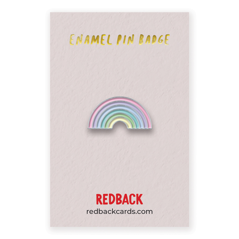 Rainbow Enamel Badge