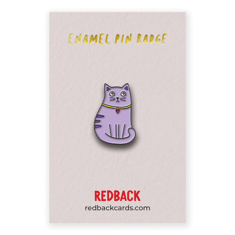 Cat Enamel Badge