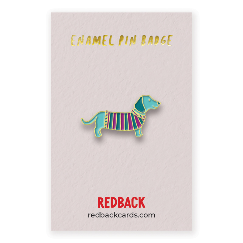 Sausage Dog Enamel Badge