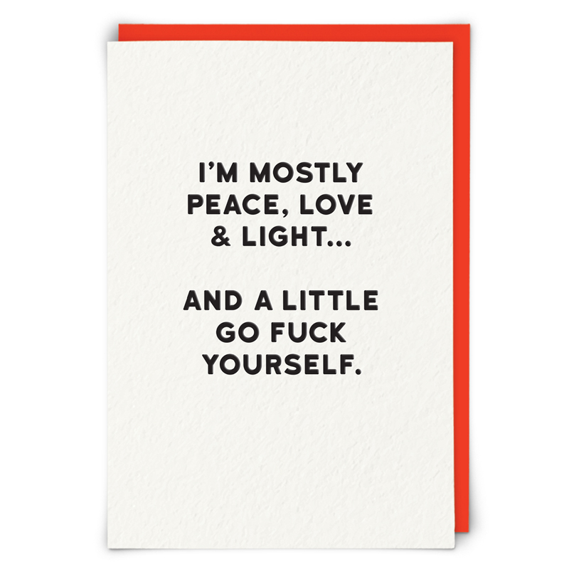 Peace | Holy Flaps | Redback Cards | HF024-SINGLE